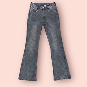 H&M Flared Bootcut Acid Washed Jeans